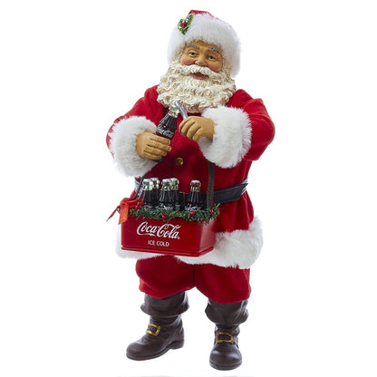 Kurt Adler 10" Santa Opening Coke Tablepiece