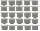 Poolzilla White Pool Safety Fence Hole Cover (25 Pack / 50 Pack)