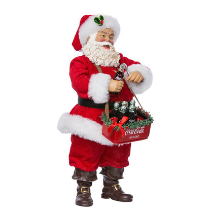 Kurt Adler 10" Santa Opening Coke Tablepiece