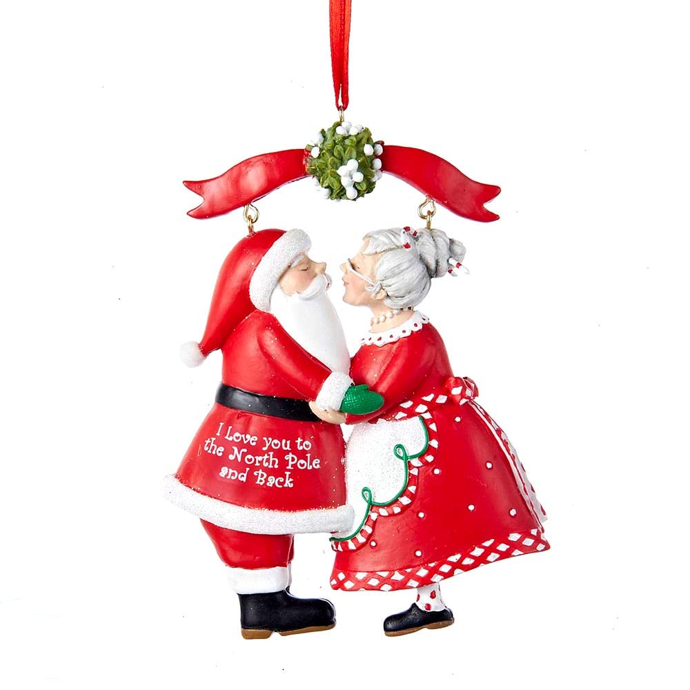 I Love You to the North Pole and Back Christmas Ornament 3.75