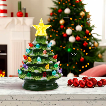 Kurt Adler C9537 Table Piece, Green, 5.5 inch