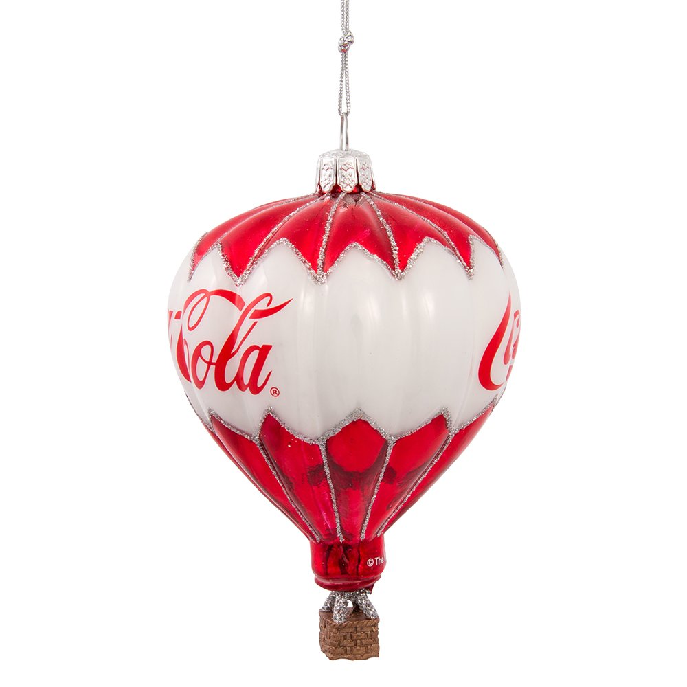 Coca-Cola Kurt Adler Glass Balloon Ornament, 3.5-Inch