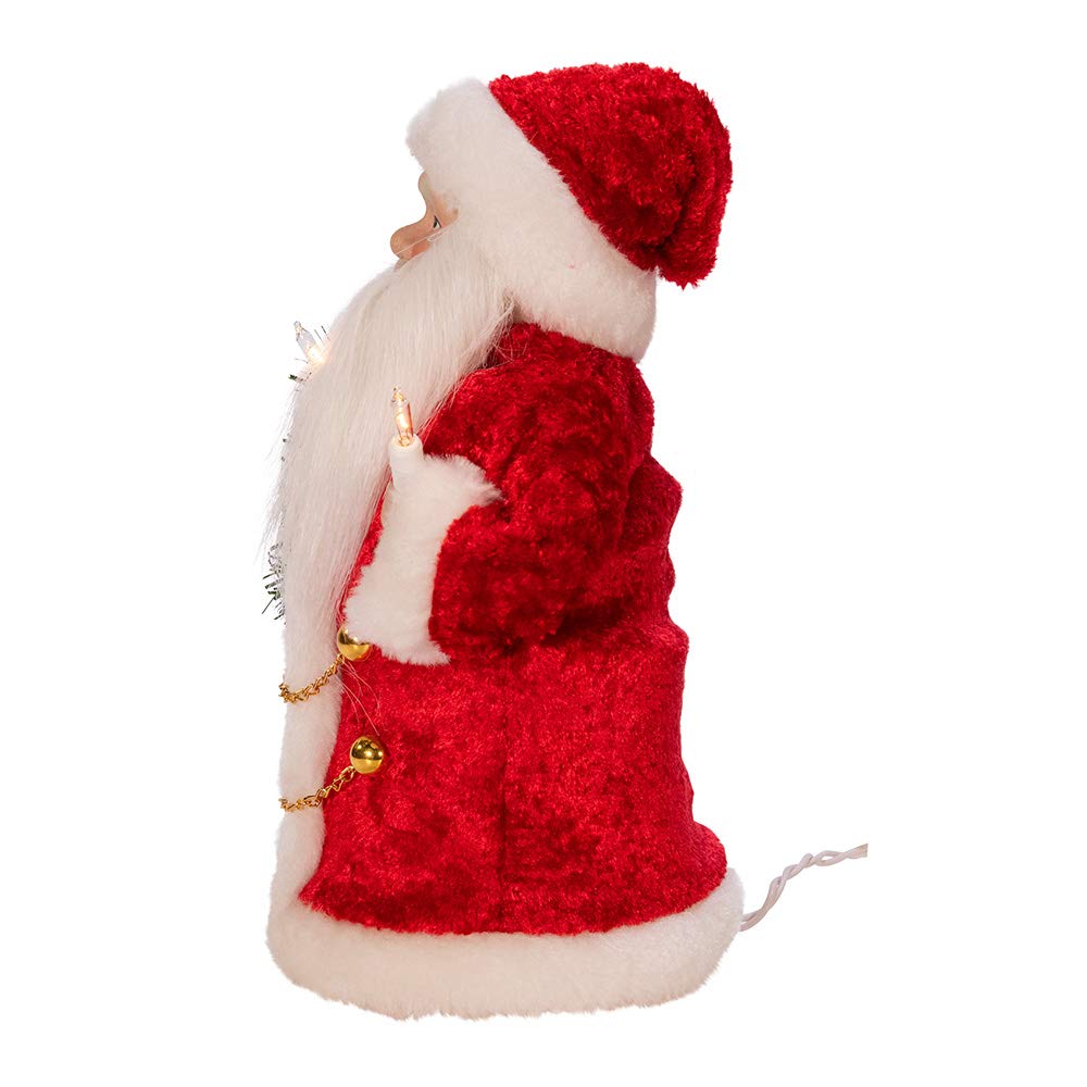 Kurt S. Adler Kurt Adler Inch UL 10-Light Santa Treetop, Multi