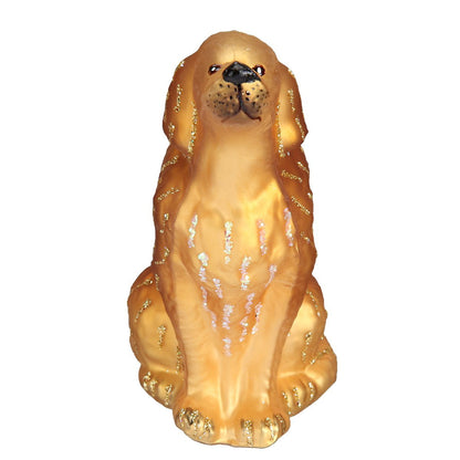 Old World Christmas Border Collie Glass Blown Ornament for Christmas Tree, Handcrafted Holiday Decoration, Dog Collection
