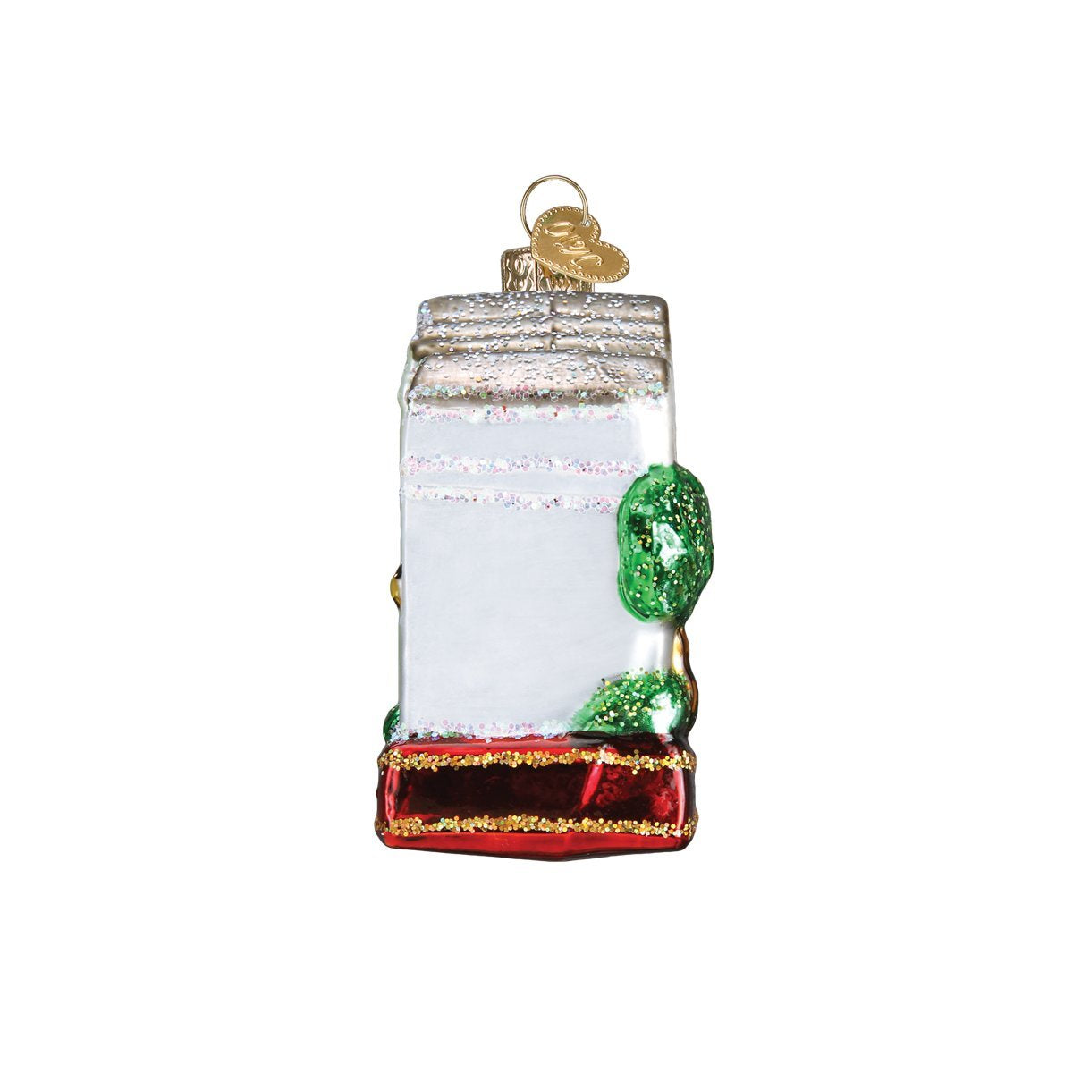 Old World Christmas Glass Blown Ornament Rainbow Row (20100)