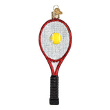 Old World Christmas Ornaments Red Tennis Racquet Glass Blown Ornaments for Christmas Tree