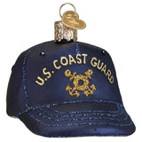 Old World Christmas Ornaments Coast Guard Cap Glass Blown Ornaments for Christmas Tree