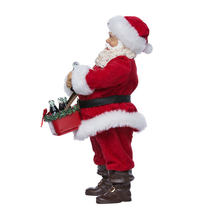 Kurt Adler 10" Santa Opening Coke Tablepiece