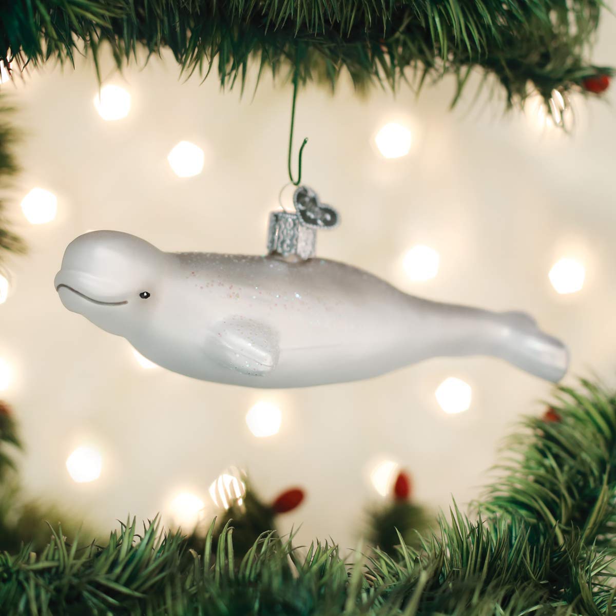 Old World Christmas Beluga Whale 5.5 x 2