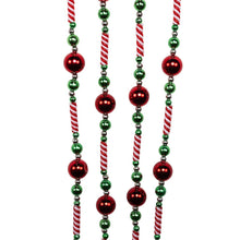 Kurt Adler 8 Foot Candy Bead Garland with Red Balls