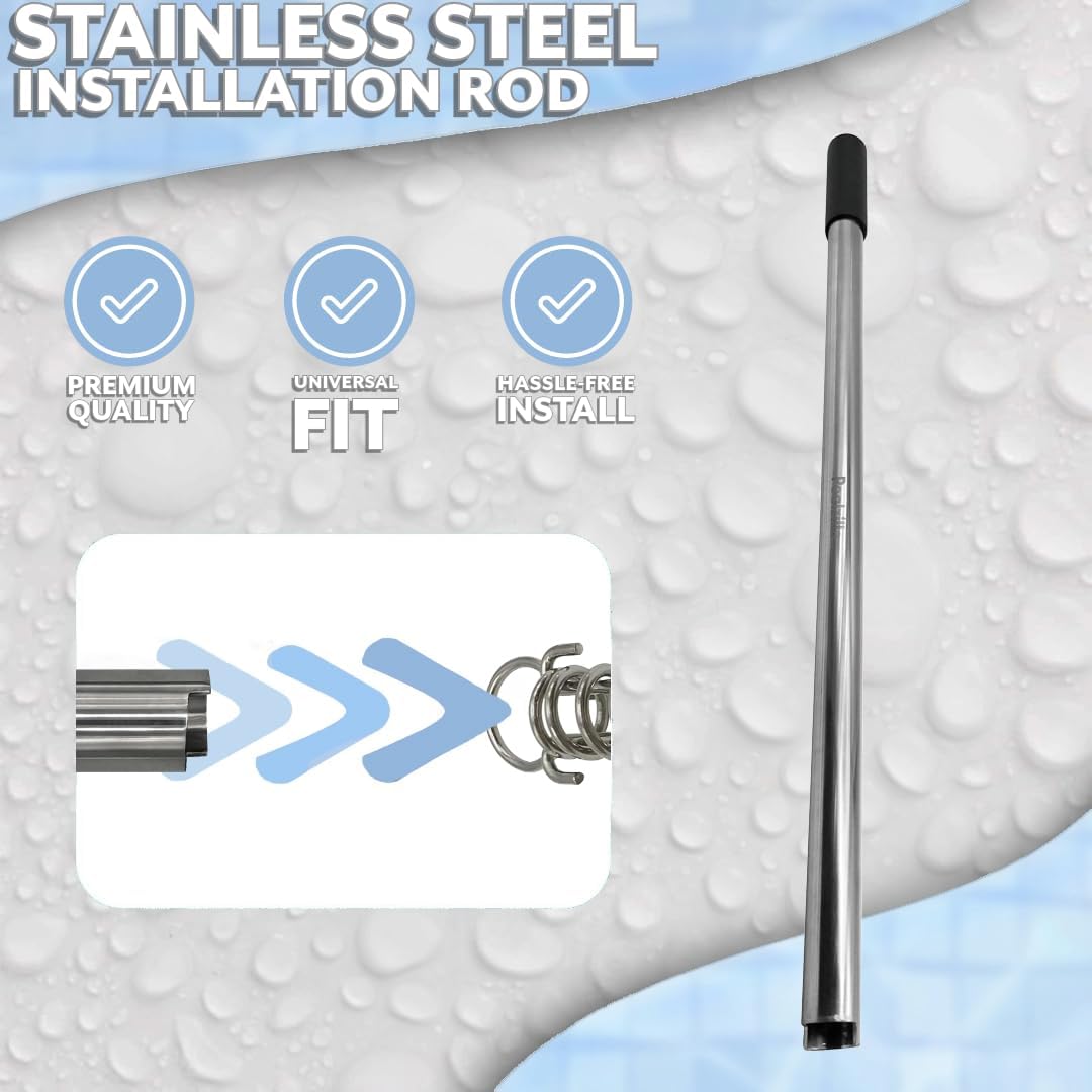 Poolzilla Stainless Steel Installation Rod for Safety Cover Springs (24", 30" or 35")