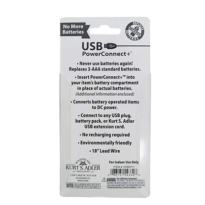 Kurt S. Adler 3-AAA USB Power Connect and Converter