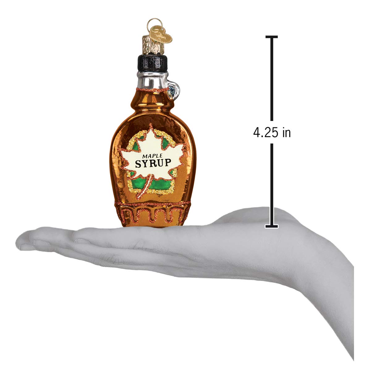 Old World Christmas Ornaments: Breakfast Food Glass Blown Ornaments for Christmas Tree, Maple Syrup