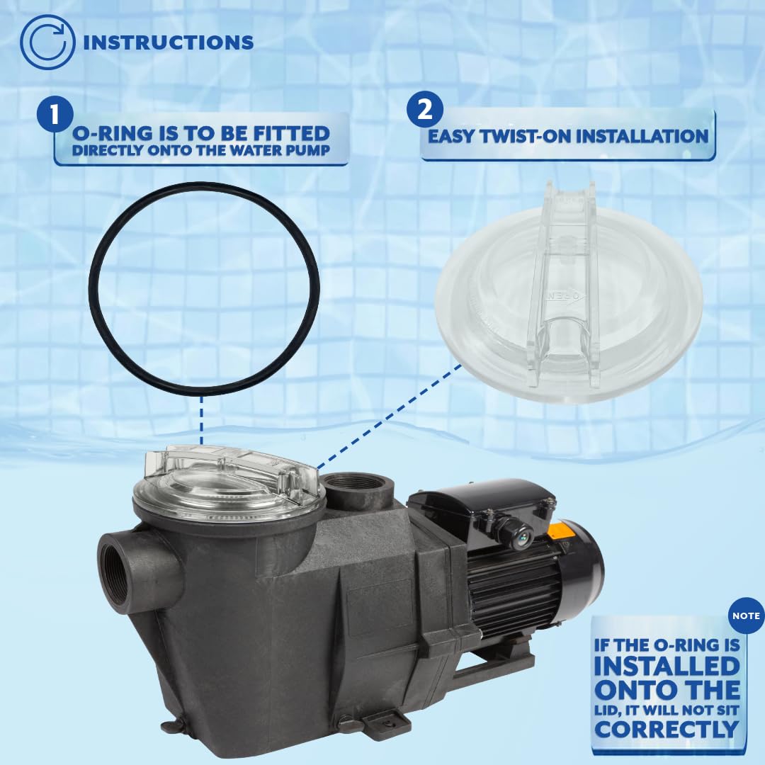 Poolzilla Pool Pump Lid Replacement for SPX3100D Hayward Super II Pump SP3000 Series Models SP3007, SP3010