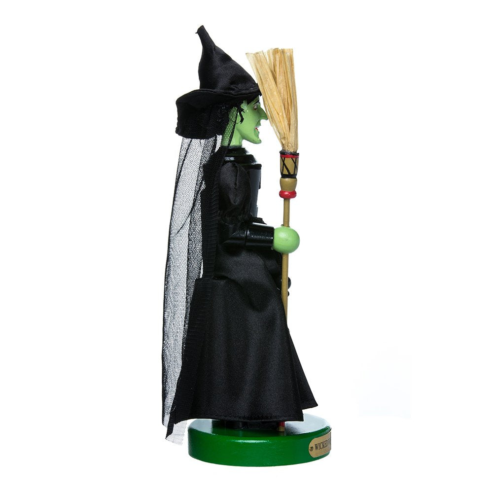 Kurt Adler OZ6161L 11" Wizard of Oz Wicked Witch Nutcracker,Black