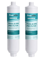 Poolzilla Prefilter for Pools, Spas, & Hot Tubs (3/4" Threads) Reduce Metals, Odors, and Chlorine Up to 8,000 Gallons