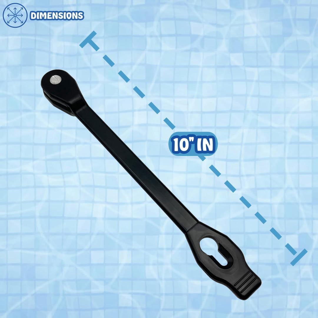 Poolzilla 10" Rubber Bungee Strap Tie for Anchor Hookless with Saw Bolt