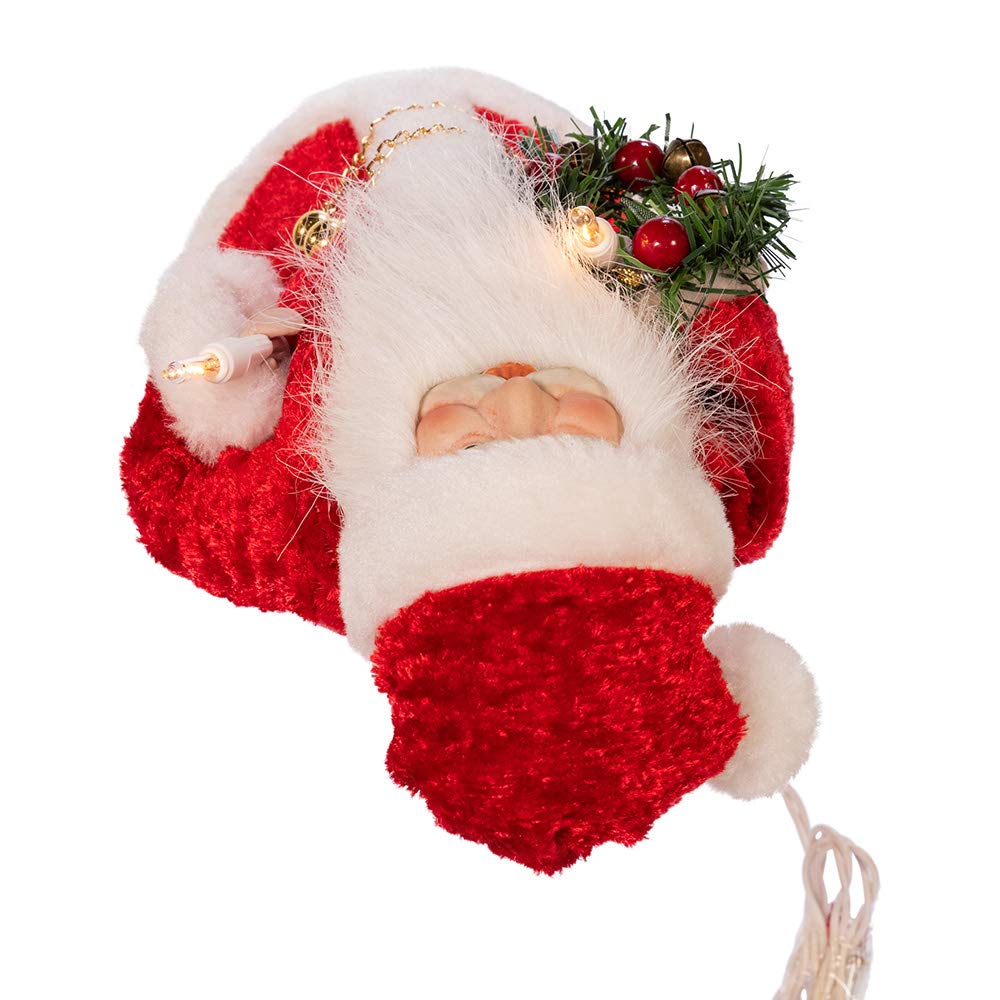 Kurt S. Adler Kurt Adler Inch UL 10-Light Santa Treetop, Multi