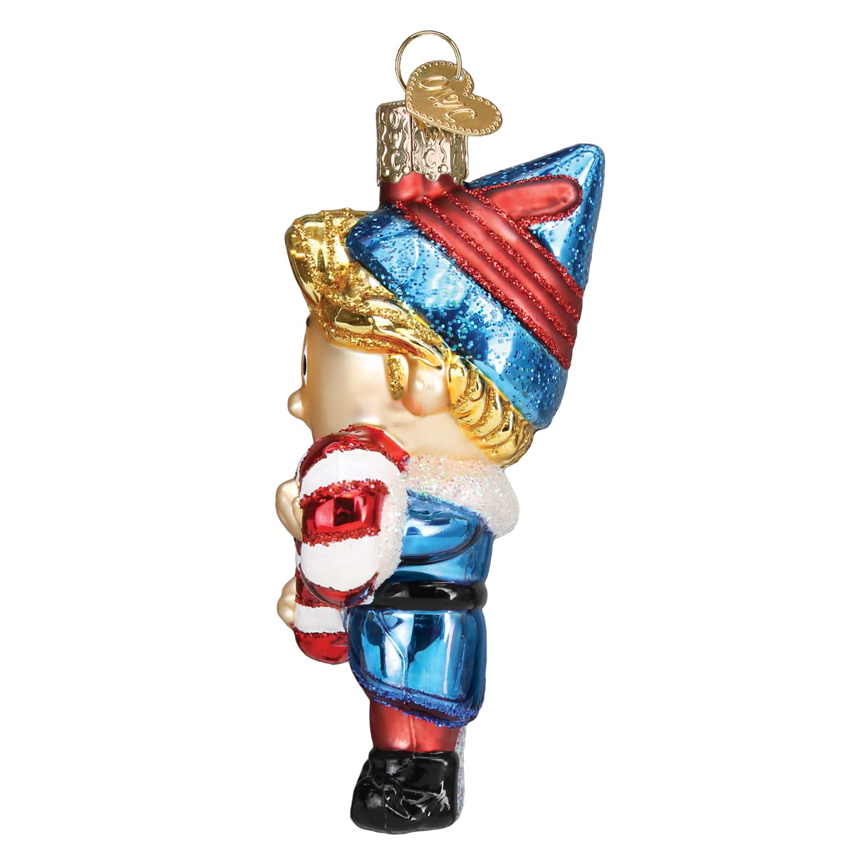 Old World Christmas Hermey The Elf Glass Blown Ornament for Christmas Tree, Handcrafted Holiday Decoration, Rudolph Collection