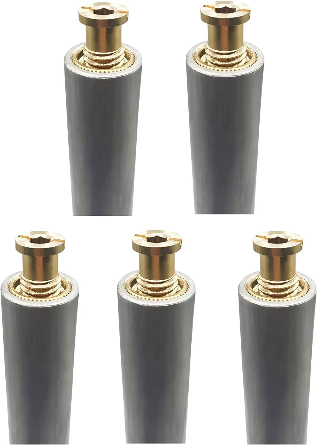 Poolzilla 10” Aluminum Tube with Brass Anchor for Pool Safety Cover Installation