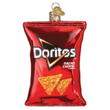 Old World Christmas Doritos Nacho Cheese Chips Glass Blown Ornament for Christmas Tree, Handcrafted Holiday Decoration, Snack Collection