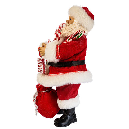 Kurt S. Adler, Inc. C7493 Kurt Adler 10.5" Santa with Candy & Sack Figure