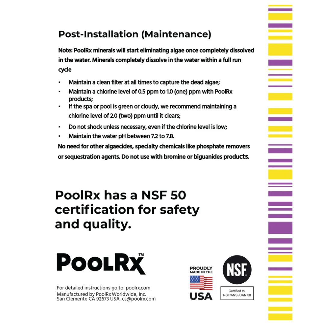 PoolRx | Yellow & White Spa Unit | 100-400 Gallons | 4 Pack