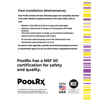 PoolRx | Yellow & White Spa Unit | 100-400 Gallons | 4 Pack