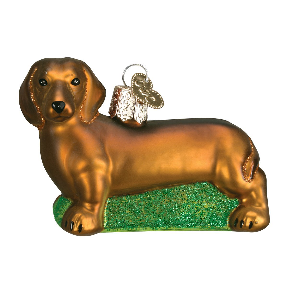 Old World Christmas Jack Russell Terrier Glass Blown Ornament for Christmas Tree, Handcrafted Holiday Decoration, Dog Collection