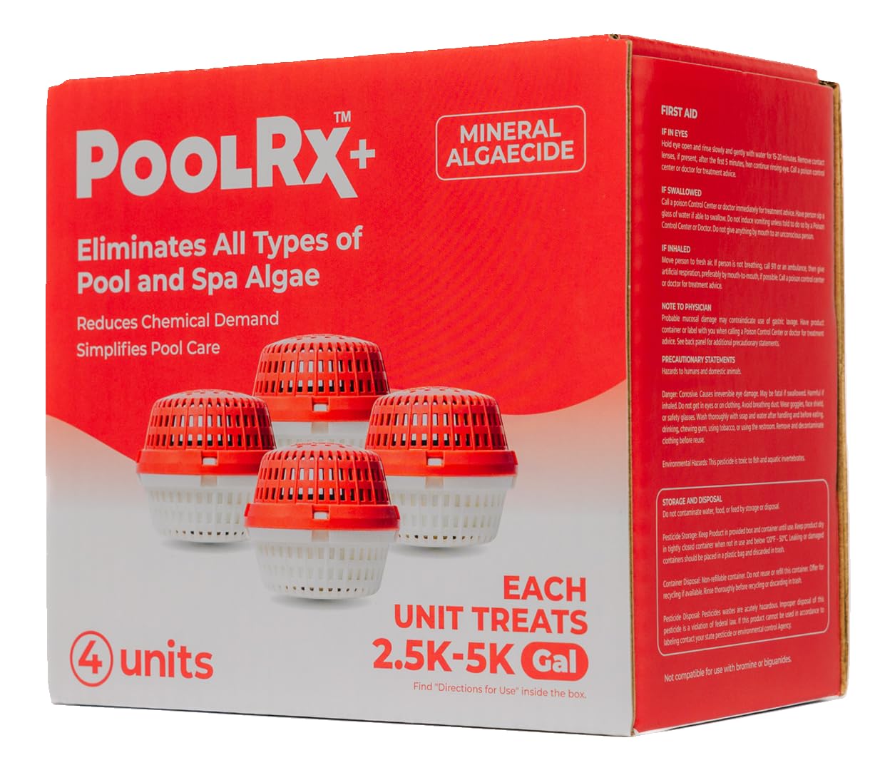 PoolRx | Red & White Unit | 2.5k-5k Gallons