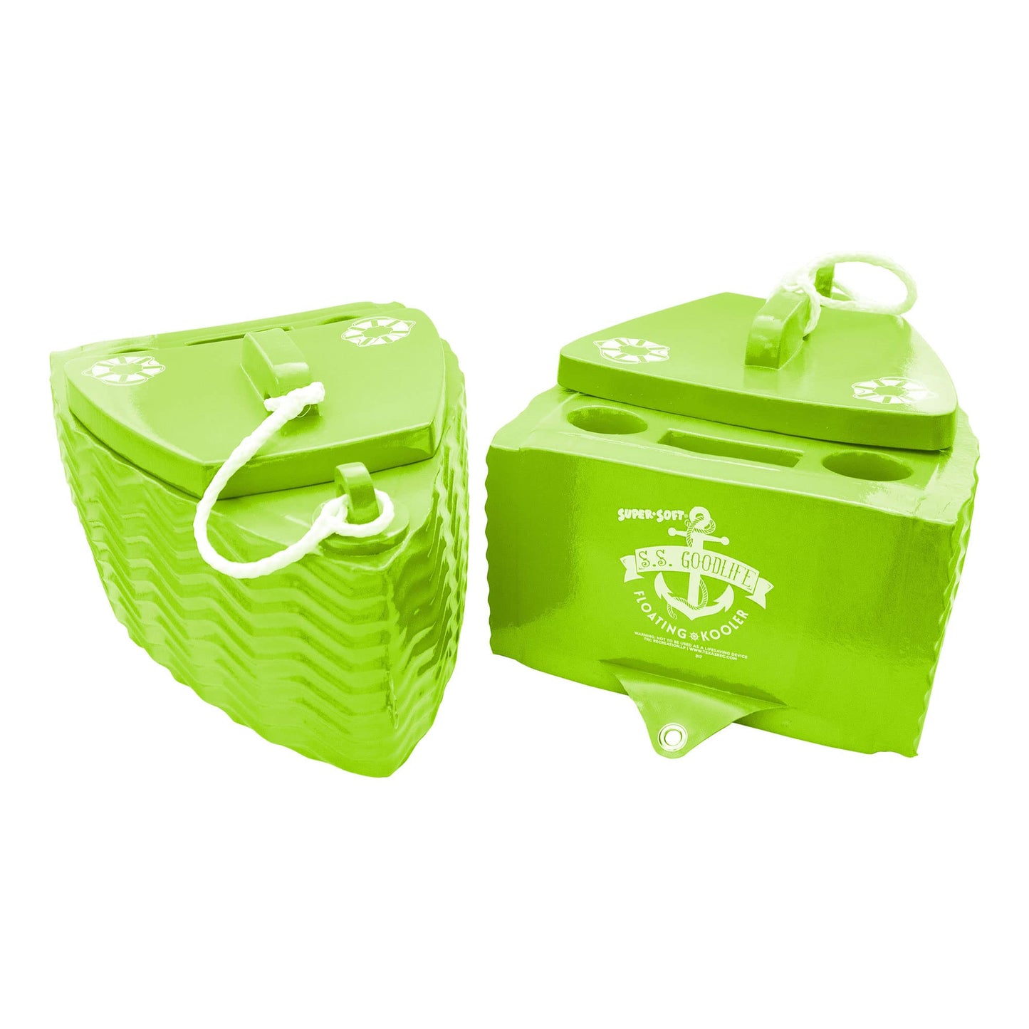 TRC Recreation 8841042 Super Soft Floating Cooler, 23" x 17" x 9.5" - Fierce Green