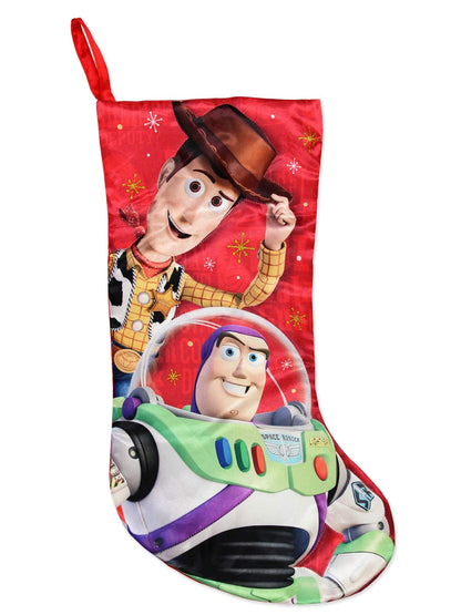 Kurt Adler Toy Story 4 Woody Buzz 19" Holiday Stocking (19", Red)