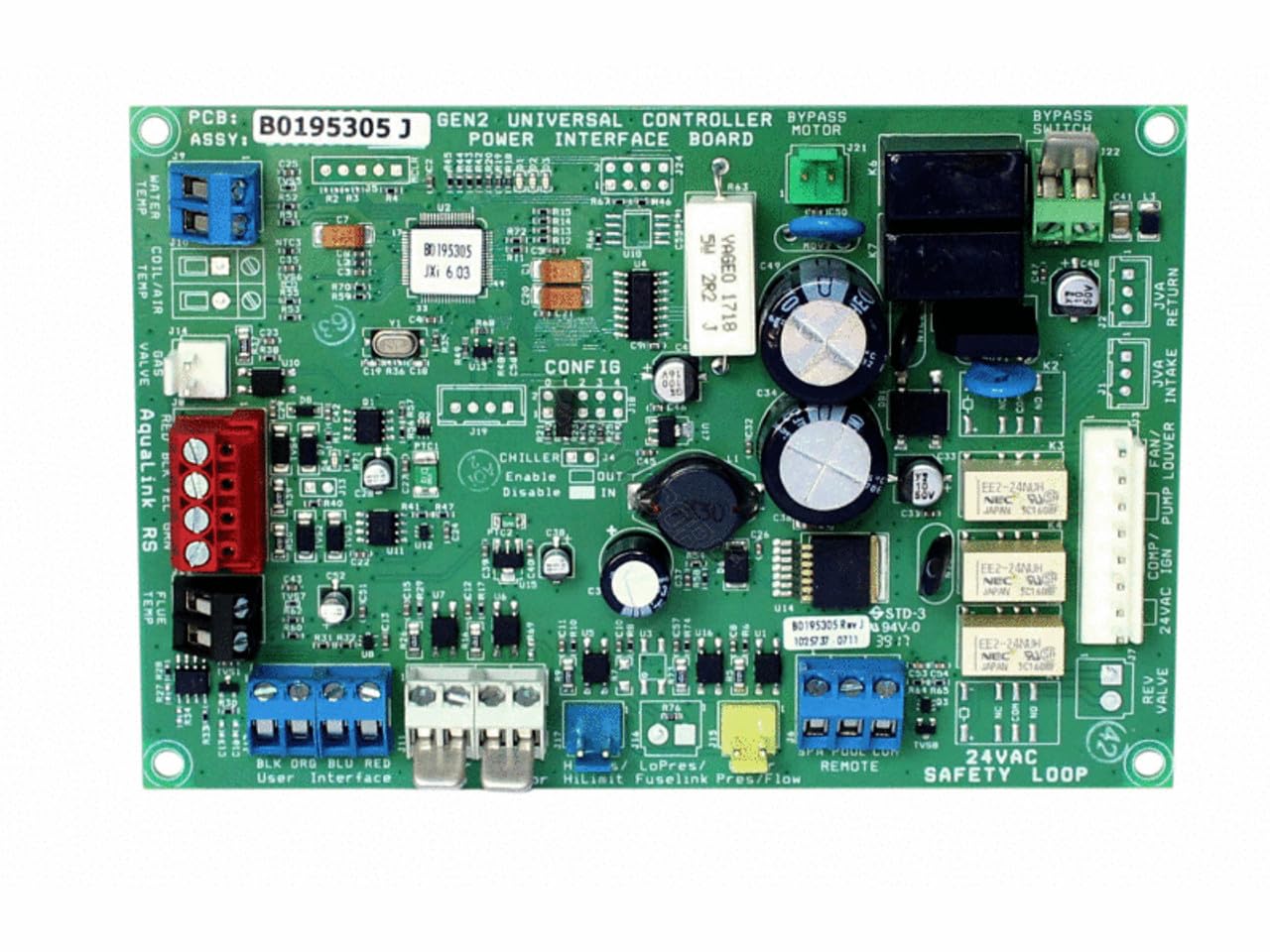 Jandy JXi Heater Power Interface Board Kit | R0719500