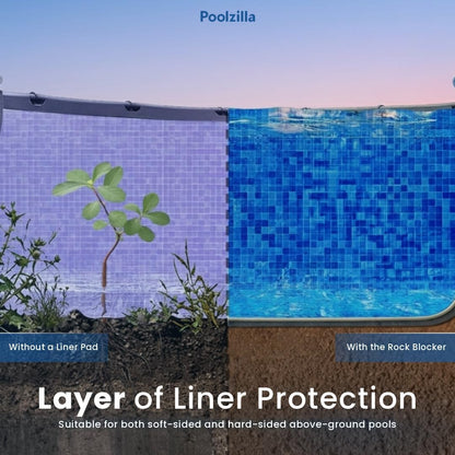 Poolzilla Rock Blocker Round Liner Pad For Aboveground Pools (Color Varies)
