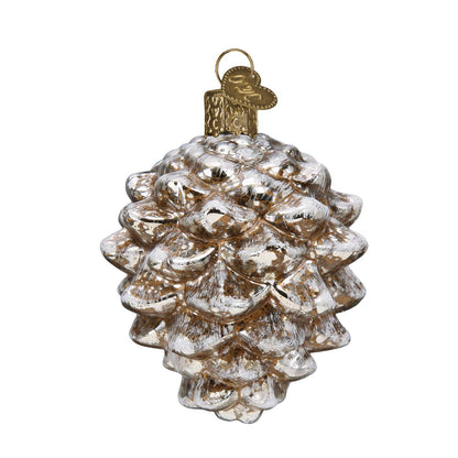 Old World Christmas Vintage Pinecone Glass Blown Ornament for Christmas Tree, Handcrafted Holiday Decoration, Nature Collection