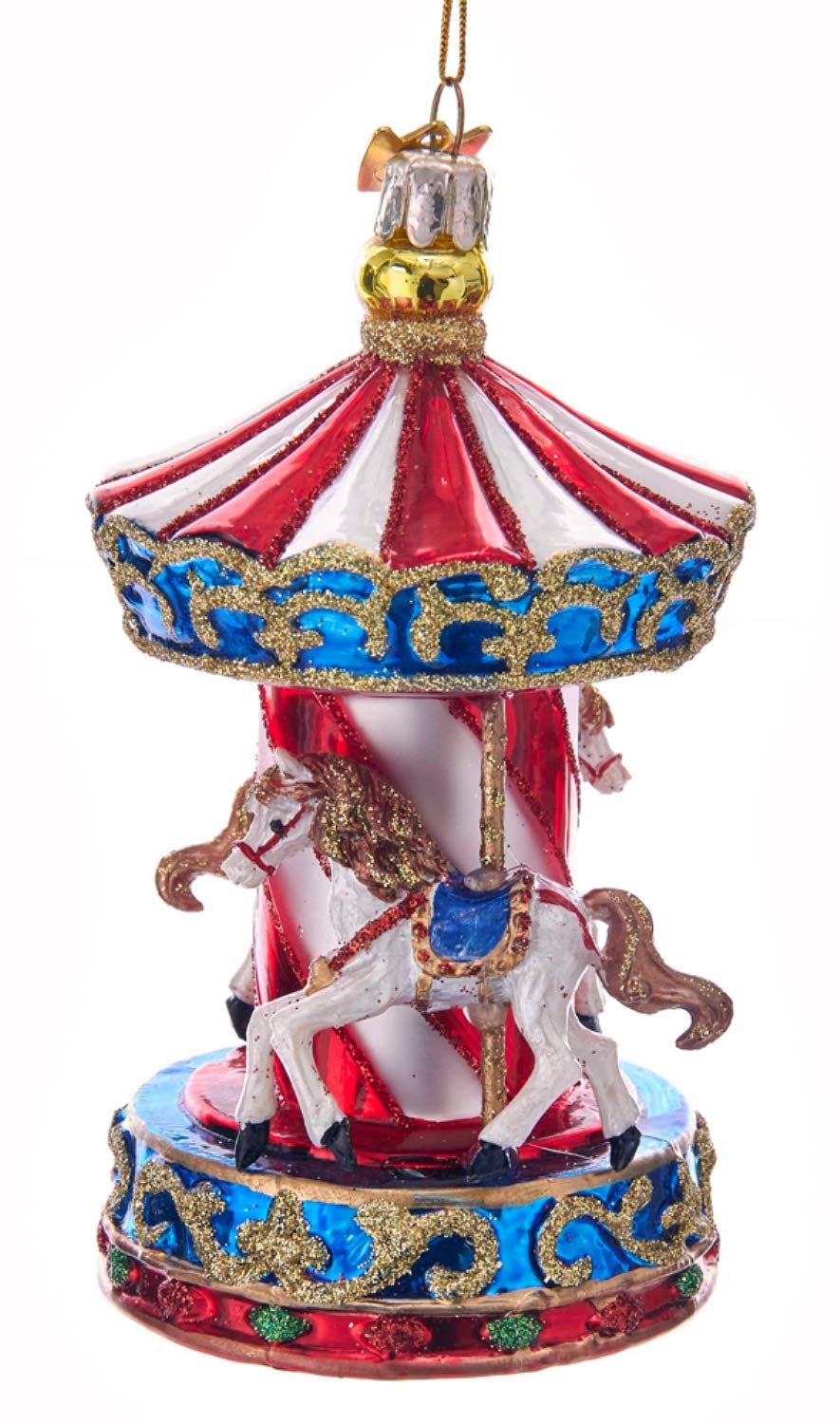 Kurt Adler Noble Gems Carousel Horse Ornament