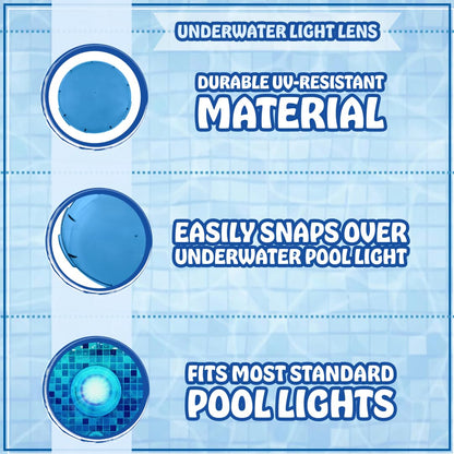 Poolzilla Underwater Lens for Pool Light, Compatible with Pentair Amerlite - 7.5"