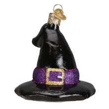 Old World Christmas Witch's Hat Glass Blown Ornament for Christmas Tree, Handcrafted Holiday Decoration, Halloween Collection