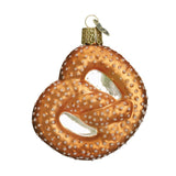 Old World Christmas Pretzel Glass Blown Ornament for Christmas Tree, Handcrafted Holiday Decoration, Food Collection