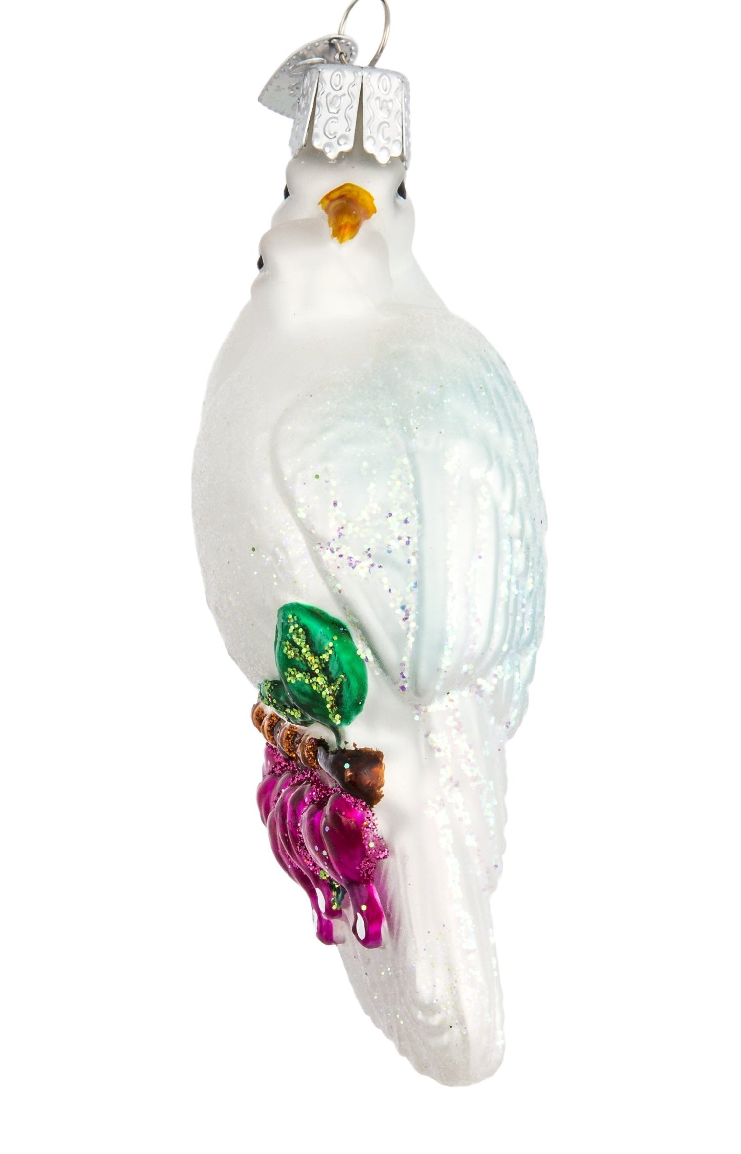 Old World Christmas Love Birds Glass Blown Ornament for Christmas Tree, Handcrafted Holiday Decoration, Bird Watcher Collection