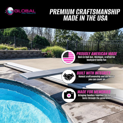 Global Pool Products 6' ft Diving Board with Base