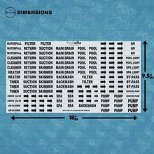 Poolzilla Premium Waterproof Sticker Labels For Pools