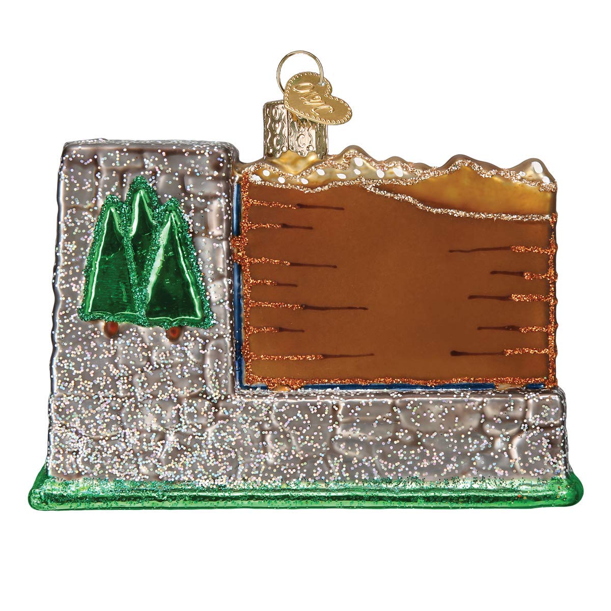Old World Christmas Ornaments: State Parks Glass Blown Ornaments for Christmas Tree, Glacier National