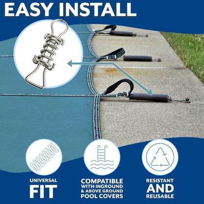 Poolzilla 5.25" Stainless Steel Short Spring for Winter Pool Covers