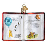 Old World Christmas Winnie The Pooh Book Glass Blown Ornament for Christmas Tree, Handcrafted Holiday Decoration, Winnie The Pooh Collection
