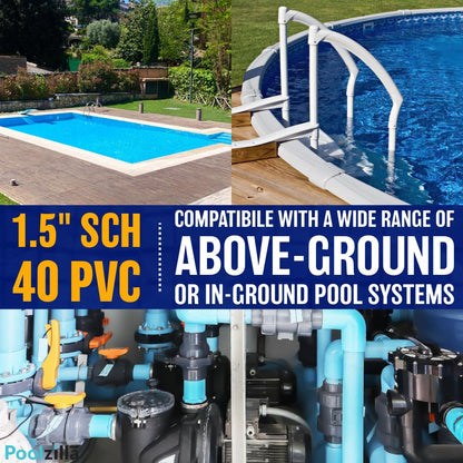 Poolzilla Automatic Chlorinator | for In-ground Swimming Pools | in-line Chlorine Feeder