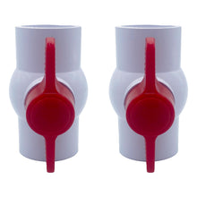 Poolzilla 1-1/2" PVC Ball Valve (2 Pack) for Schedule 40 PVC | Rated 150 PSI