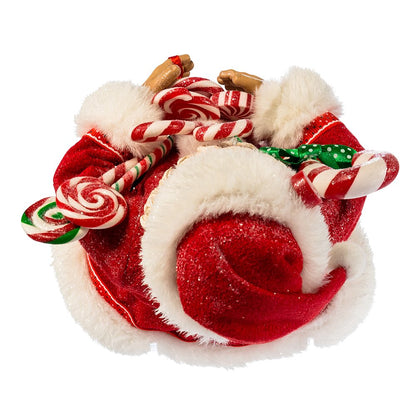 Kurt S. Adler, Inc. C7493 Kurt Adler 10.5" Santa with Candy & Sack Figure