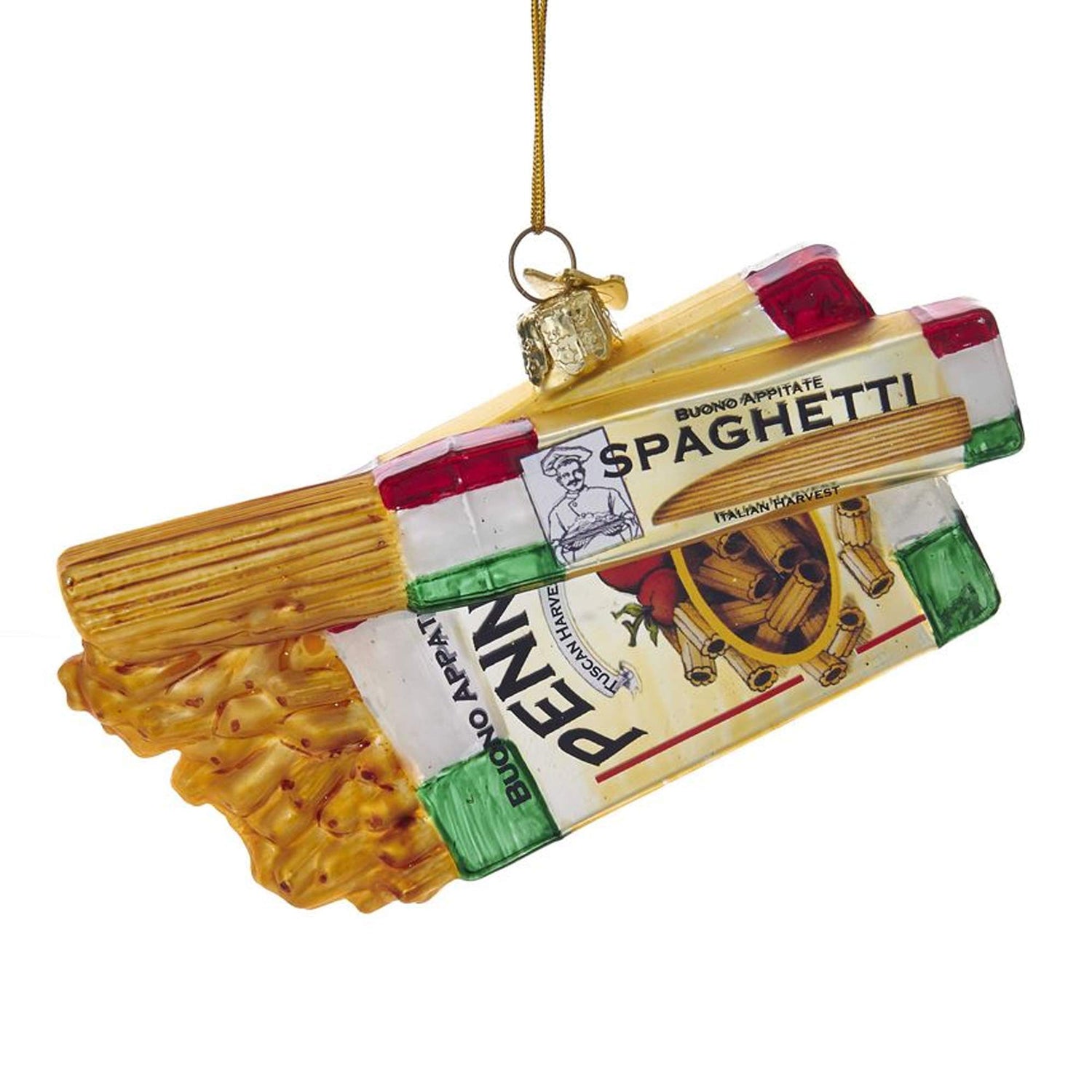 Noble Gems™ Glass Pasta Boxes Ornament, Christmas