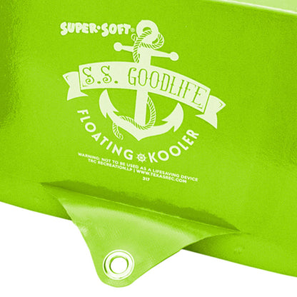 TRC Recreation 8841042 Super Soft Floating Cooler, 23" x 17" x 9.5" - Fierce Green
